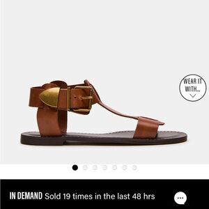 Steve Madden Gold Brown Sandal